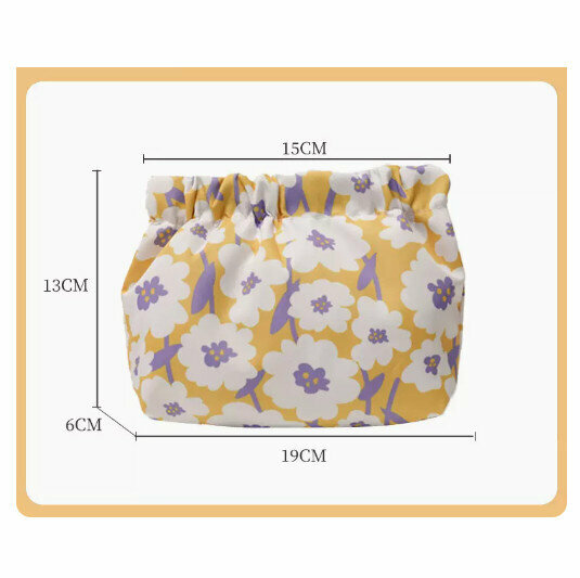 Popular portable cosmetic bag storage bag (Flower Story)