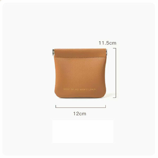 Hotly recommended portable cosmetic bag and coin bag [Mocha Brown-Small]