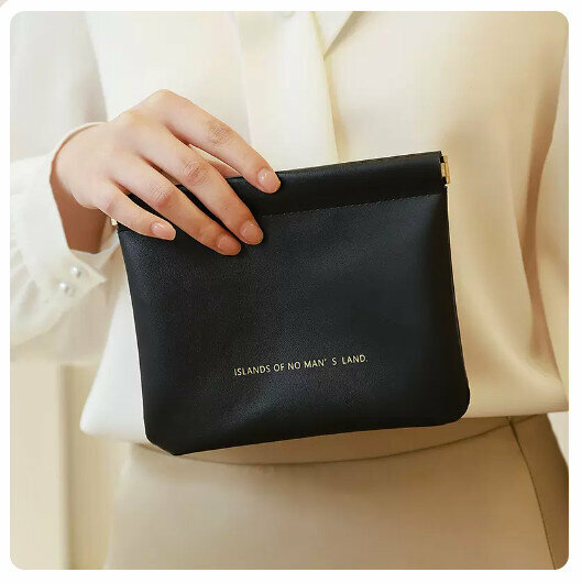 Hot Recommended Portable Cosmetic Bag Coin Bag [Mo Mystic Black-Large]