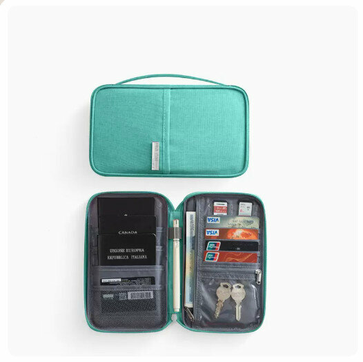 Hotly recommended multifunctional ID storage bag [Small size-Tiff Blue]