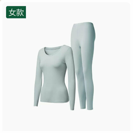 新款保暖內衣秋衣秋褲套裝【淺灰藍【女款】（M-2XL碼） (下單後請聯絡客服確認發貨尺碼) 