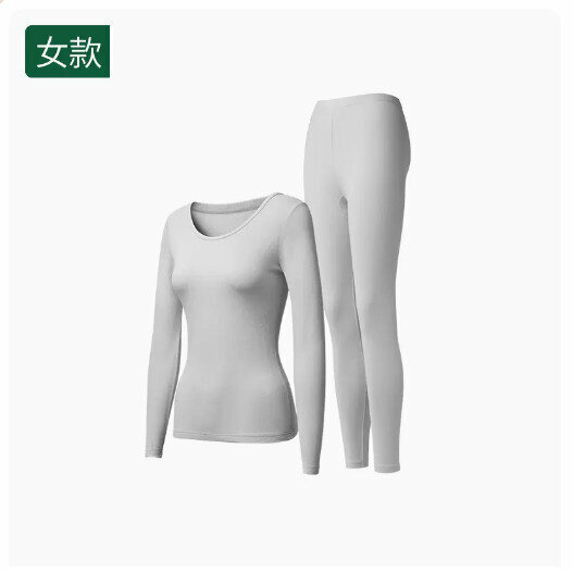 新款保暖內衣秋衣秋褲套裝【椰奶白【女款】（M-2XL碼） (下單後請聯絡客服確認發貨尺碼) 