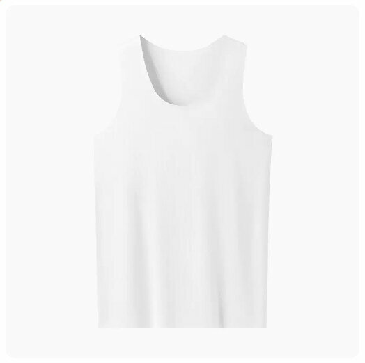 Hot recommended sports sleeveless T-shirt [pure white] (L-3XL size) (please contact customer service to confirm the delivery size after placing the order)