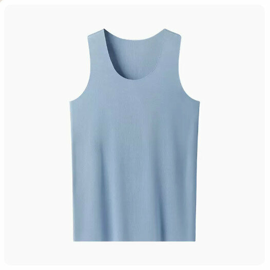 Hot recommended sports sleeveless T-shirt [Sky Blue] (L-3XL size) (please contact customer service to confirm the delivery size after placing the order)
