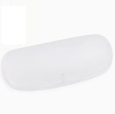 Hot push plastic glasses case (specification: Japanese white [free cleaner + lens cloth])