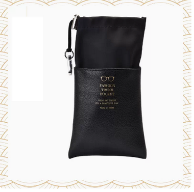 Hot push glasses bag (specification: single layer black (sent lens cloth + cleaning fluid))