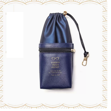 Hot recommended glasses bag (specifications: upgraded double-layer blue [free high-quality glasses cloth + cleaner])