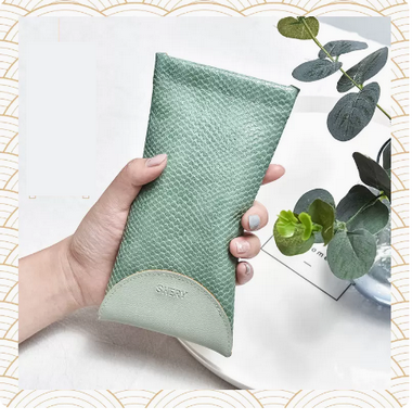 Hot Recommended Glasses Bag (Specification: Lingbo-Mint Green [Free High-Quality Glasses Cloth + Cleaner])