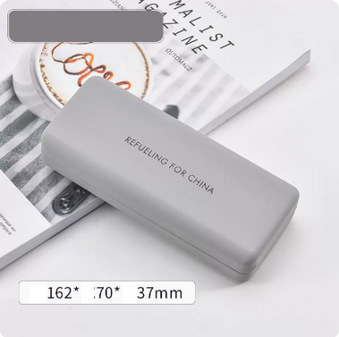 Hot recommended storage glasses case (specifications: light gray [glass cloth included])