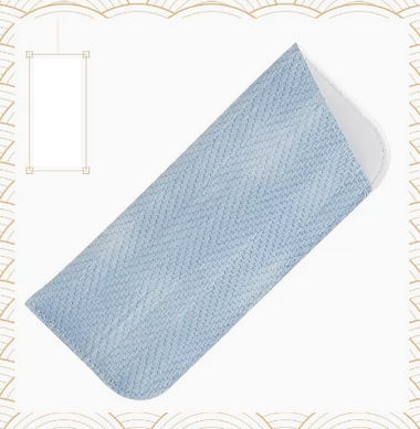 Hot recommended glasses bag (specification: light blue [free high-quality glasses cloth])