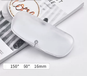 Hot recommended storage glasses case (specifications: transparent white [glass cloth included])
