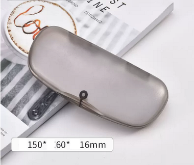 Hot recommended storage glasses case (specifications: transparent black [glass cloth included])