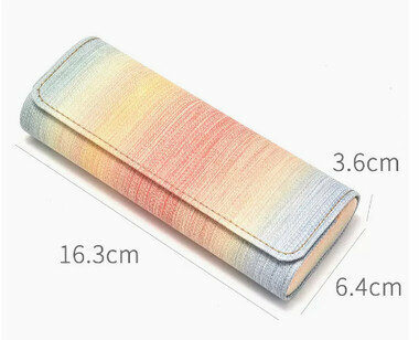 Hot recommended glasses and sunglasses storage bag (specification: gradient orange)