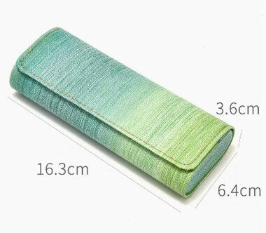 Hot recommended glasses and sunglasses storage bag (specification: gradient green)