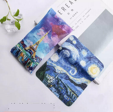 Popular oil painting glasses case (specification: Eiffel Tower 2-piece set)