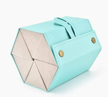 Hot recommended glasses storage box with multiple compartments (specification: green)