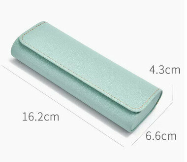 Hot recommended storage children's glasses case (specification: mint green [free cleaner + lens cloth])