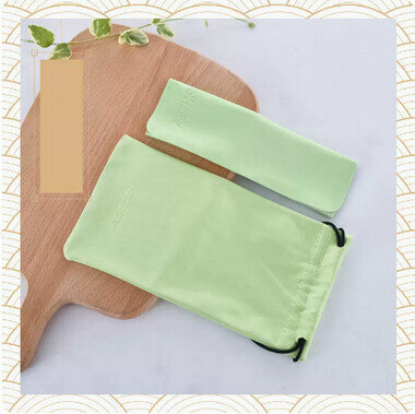 Hot recommended glasses storage bag protective cover (specification: [green] 2-piece set)
