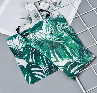 Hotly recommended glasses storage bag protective cover (specification: [banana leaf style] 2-piece set)