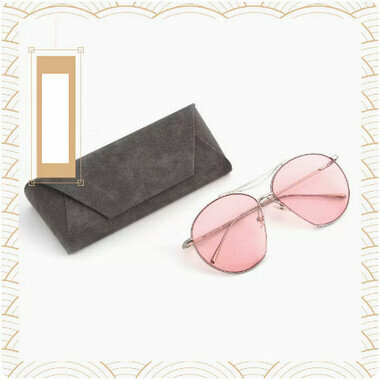 Hot recommended glasses bag storage box (specification: smoke gray)