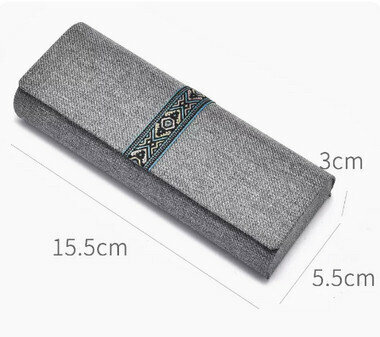 Hot recommended glasses case (specification: light gray)