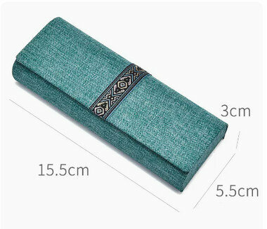 Hot recommended glasses case (specification: green)