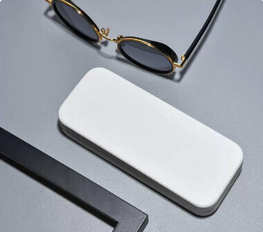 Hot recommended glasses case (specifications: ultra-thin model - white [cleaner + lens cloth])