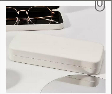 Hot recommended glasses case (specification: snowflake white [free cleaner + glasses cloth])