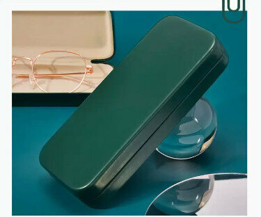 Hot recommended glasses case (specification: grass green [free cleaner + glasses cloth])