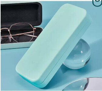 Hot recommended glasses case (specification: mint blue)