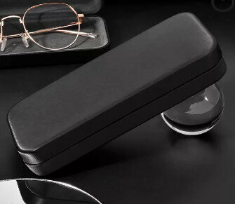 Hot recommended glasses case (specification: cool black)