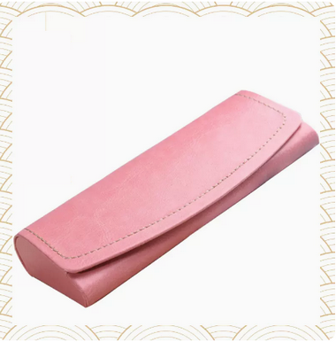 Popular glasses case (specifications: designer pink [free cleaner + lens cloth])