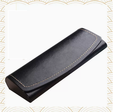 Popular glasses case (specifications: designer black [free cleaning fluid + good lens cloth])