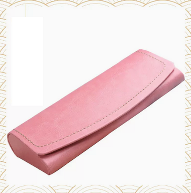 Popular glasses case (specifications: designer pink [free cleaning fluid + good lens cloth])