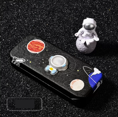 Popular glasses storage box (specifications: black [comes with lens cloth + cleaning fluid])
