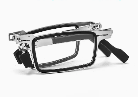 Popular high-definition anti-blue light anti-fatigue reading glasses folding glasses (specifications: silver, anti-blue light 400 degrees [recommended for those over 75])