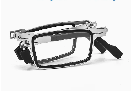 Popular high-definition anti-blue light anti-fatigue reading glasses folding glasses (specifications: silver, anti-blue light 100 degrees [recommended for 45-49 years old])