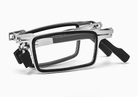 Popular high-definition anti-blue light anti-fatigue reading glasses folding glasses (specifications: silver, anti-blue light 200 degrees [recommended for 55-59 years old])