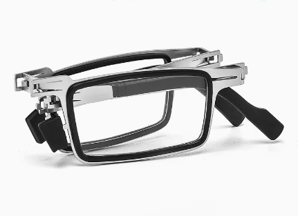 Popular high-definition anti-blue light anti-fatigue reading glasses folding glasses (specifications: silver, anti-blue light 250 degrees [recommended for 60-64 years old])