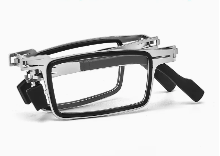 Popular high-definition anti-blue light anti-fatigue reading glasses folding glasses (specifications: silver, anti-blue light 300 degrees [recommended for 65-69 years old])
