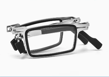 Popular high-definition anti-blue light anti-fatigue reading glasses folding glasses (specifications: silver, anti-blue light 150 degrees [recommended for 50-54 years old])