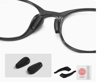 Popular glasses anti-slip nose pad silicone airbag nose pad (specifications: water droplet airbag style - 4 pairs - black [giveaway])