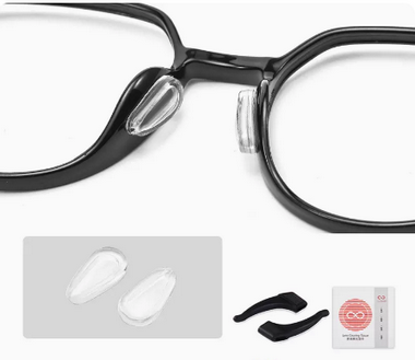 Popular glasses anti-slip nose pad silicone air bag nose pad (specifications: water drop air bag style - 3 pairs - transparent color [free gift])