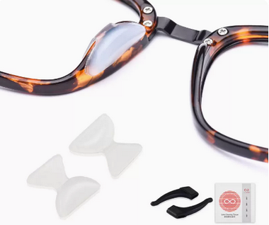 Popular glasses anti-slip nose pad silicone airbag nose pad (specifications: regular transparent L 15 pairs [free gift])