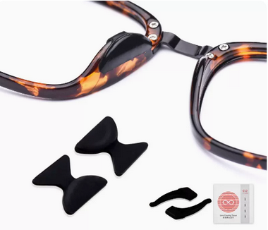 Popular glasses anti-slip nose pad silicone air bag nose pad (specification: regular black M 15 pairs [free gift])