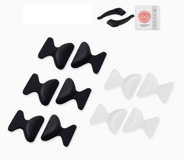 Popular glasses anti-slip nose pad silicone airbag nose pad (Specifications: Regular style-L black*5/transparent*5 [free gift])