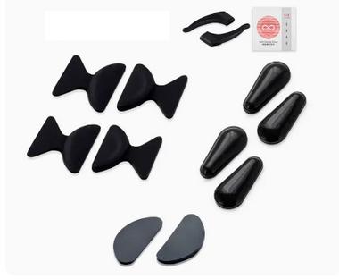Popular glasses anti-slip nose pad silicone airbag nose pad (specifications: black M combination pack of 10 pairs [free gift])