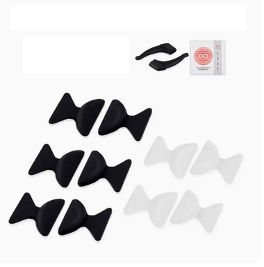 Popular glasses anti-slip nose pad silicone airbag nose pad (specifications: regular style - M black*5/transparent*5 [free gift])