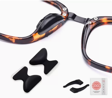 Popular glasses anti-slip nose pad silicone air bag nose pad (specification: regular black L 15 pairs [free gift])