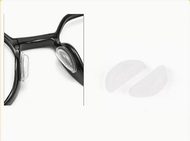 Hot-selling glasses anti-slip nose pads silicone airbag nose pads (specifications: D-type airbag style, white 5 pairs)